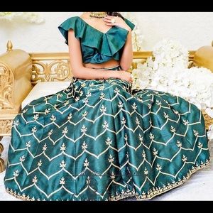 Raw Silk Lengha Bottom Only